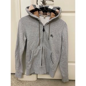 Burberry Check Zipper Hoodie